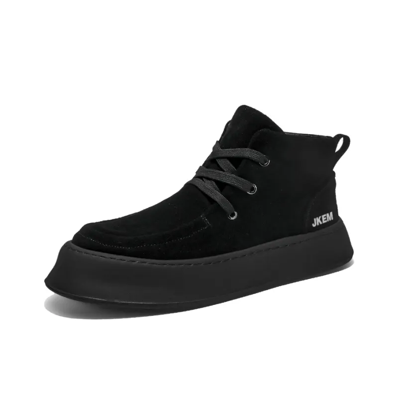 JKEM Cushioned Slip-Resistant Abrasion-Resistant High-Top Casual Shoes Men's-1