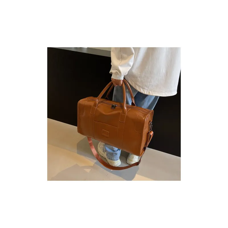 Meow In The Grass PU Travel Bag Unisex Multicolor-11