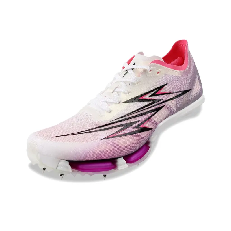 Dynamic Power Durable Breathable Coverage Low Top Training Sprint Running Shoes Unisex White Purple-2