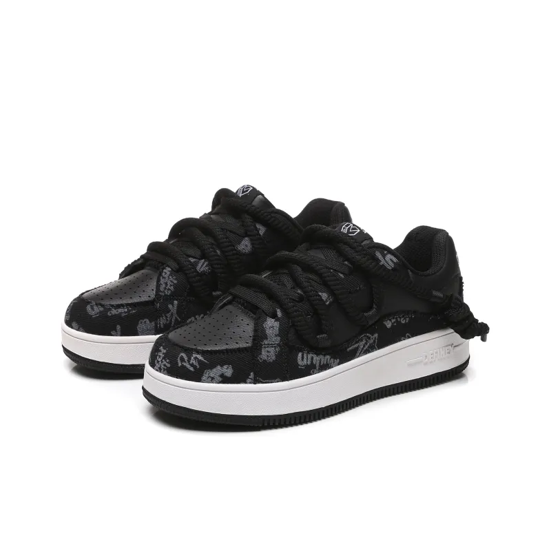 DEFINEX Skateboard Shoes Unisex Low Top White-10