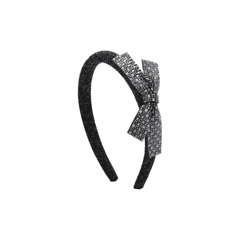 ROYALSASA Cotton Linen Blend, Faux Crystal, Acrylic Headband Headbands Women's-3