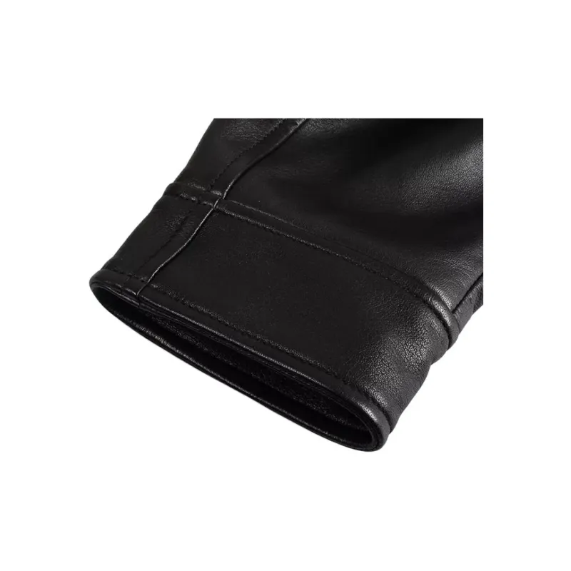 VERSACE SS22 Leather Jacket Men's Black-7