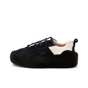 HALF AWAKE Low-Top Platform Shoes Women's Black White