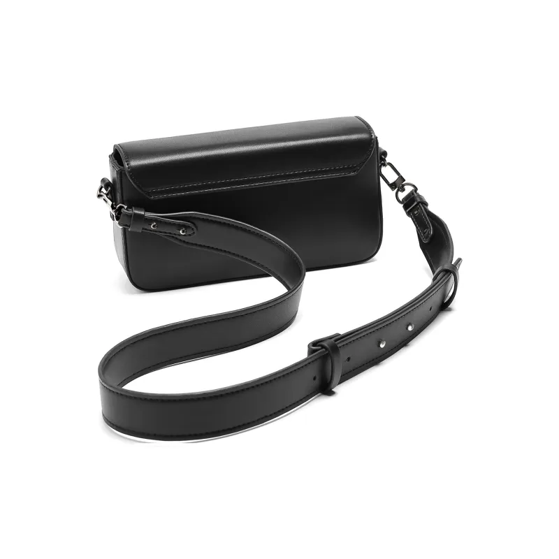 Yawei Kuroda PU Crossbody Bag Trumpets Unisex Black-4