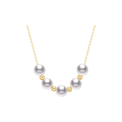 ME LUXE Saltwater Pearl Collarbone Chain Necklace Advanced Yet Classic And Versatile Perfect For Daily Wear Women's