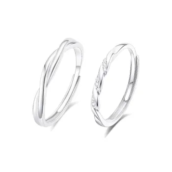 ZMG Zircon Rings Unisex Students Bestie Elegant Elegance Everyday Versatile Commute