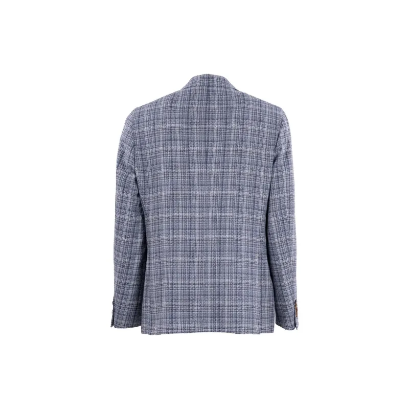 ETRO Check Jersey Blazer-1