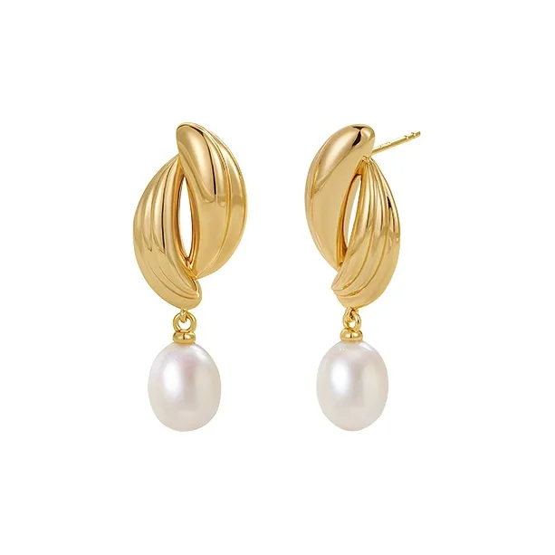 Amber Lollipop Pearl Earrings Women's-0