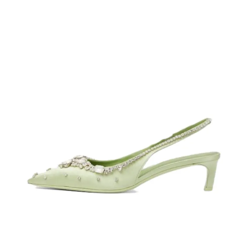 GUCCI Slim Heel High Heels 4.5cm Women's Green-0
