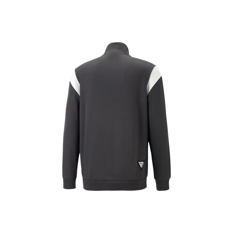 PUMA AC Beige Blue FTBLARCHIVE Jacket Men's Gray-1