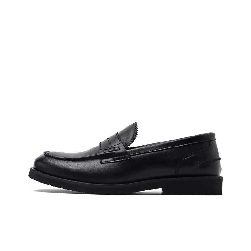 WEISHIBANGWEI Loafers Men's Black-0