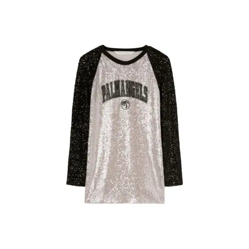 PALM ANGELS College Palm Sequin Embellished Mini Dress
