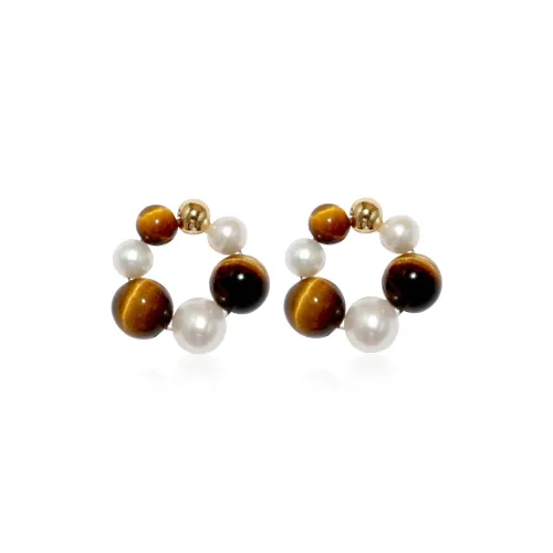 IDOKAWA Freshwater Pearl Stud Earrings Women's