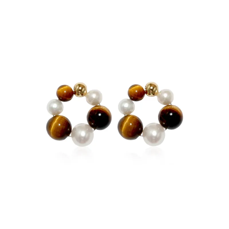 IDOKAWA Freshwater Pearl Stud Earrings Women's-0