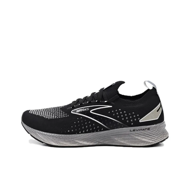 Brooks Levitate StealthFit 6 Anti-Slip Wear-Resistant Low-Top Running Shoes Men's Black-0