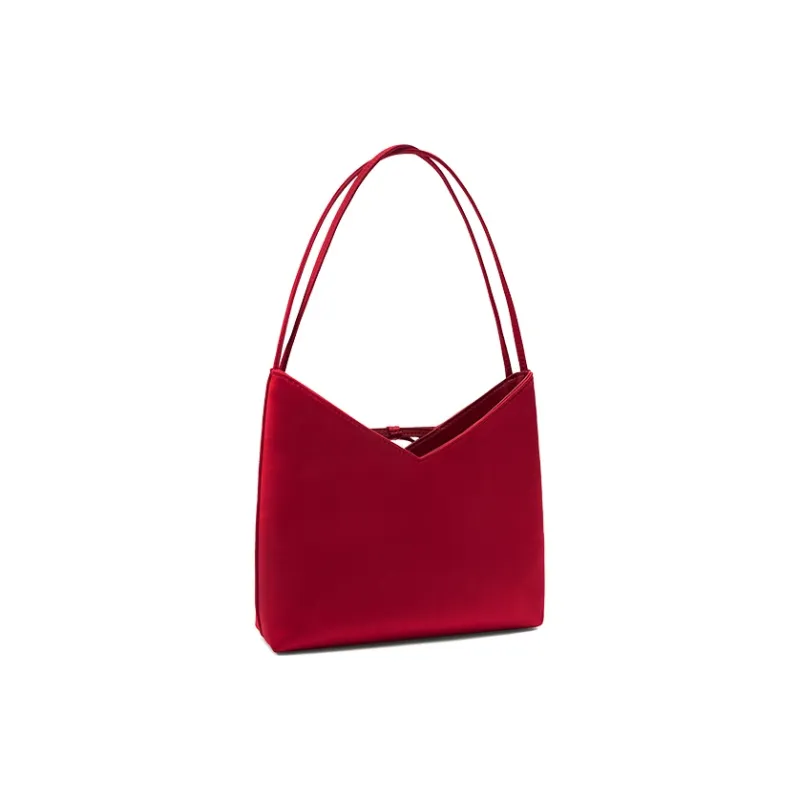 Muuluu Fabric Years Letter Wedding Bag Handbag, Shoulder Bag Medium Size Women's Vintage Red/Black-3