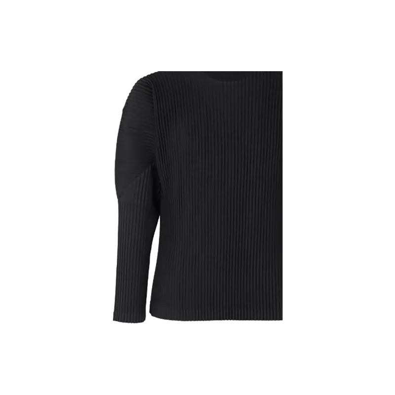 ISSEY MIYAKE Plissé Effect Crewneck T Shirt-3