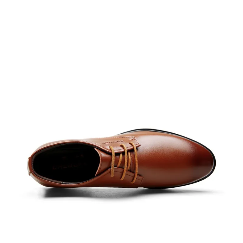 EGCHI Dress Shoes Men Low Top Black/Brown-8