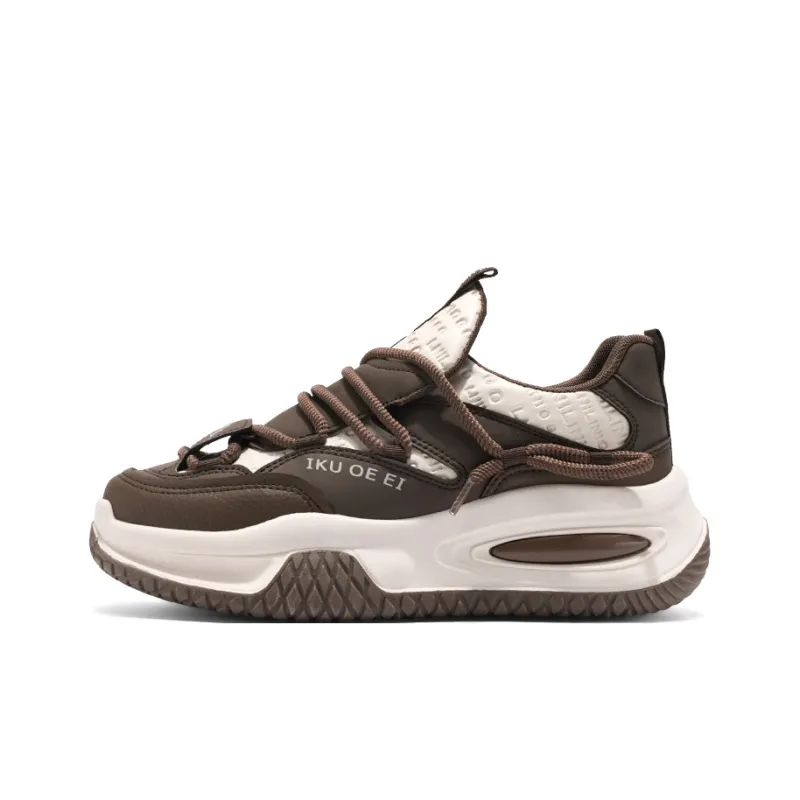 SOURCE Cushioning, Slip Resistant, Abrasion Resistant, Balance, Impact Resistant Low Top Chunky Sneakers Men's-4