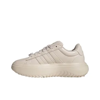 Adidas GRAND COURT PLATFORM Wear Resistant Low Top Tennis Shoes Women's Bauxite Brown