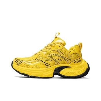 NFL Los Angeles Rams Height Increasing Abrasion Resistant Low Top Chunky Sneakers Unisex Yellow