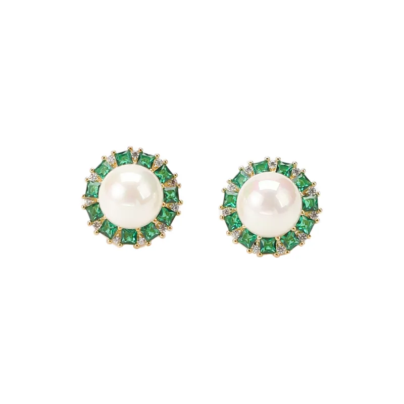 Vegetarian S925 Silver Stud Earrings Women's-0