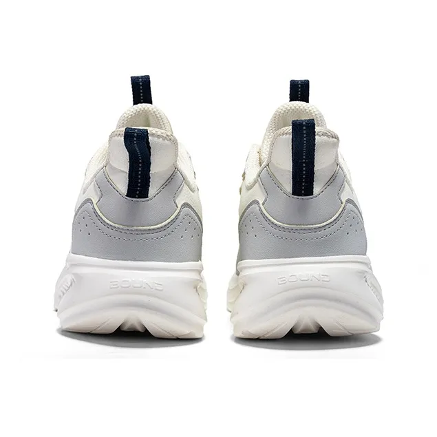 361° Slip Resistant Waterproof Low Top Casual Running Shoes Men's White Gray-4
