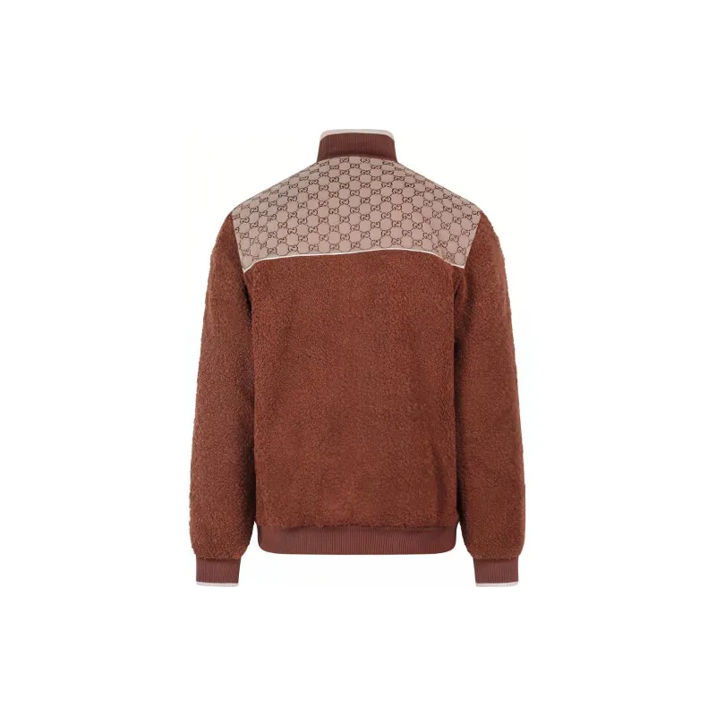 GUCCI Gg Monogram Pattern Zip Up Jacket-1
