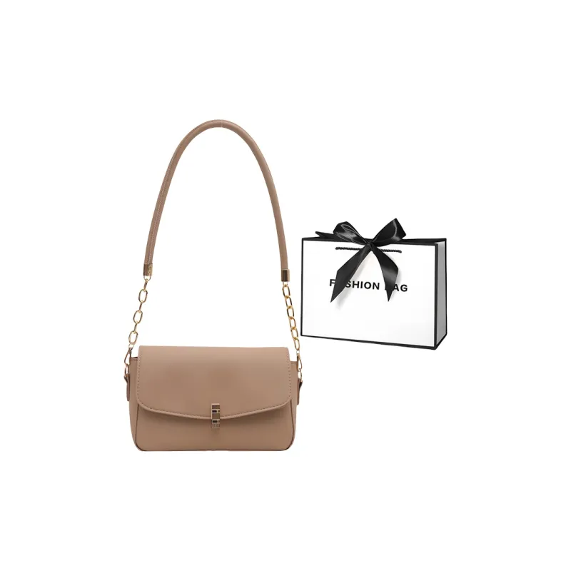 LETOO PU Shoulder Bag Regular Women's Coffee Black White Khaki-12