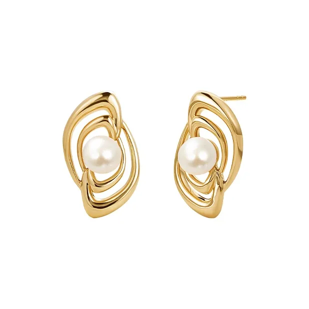 Amber Lollipop Pearl Earrings Women's-0