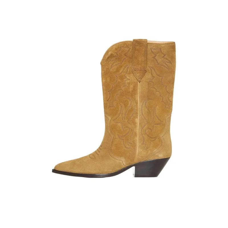 ISABEL MARANT Duerto Suede Cowboy Boots-0