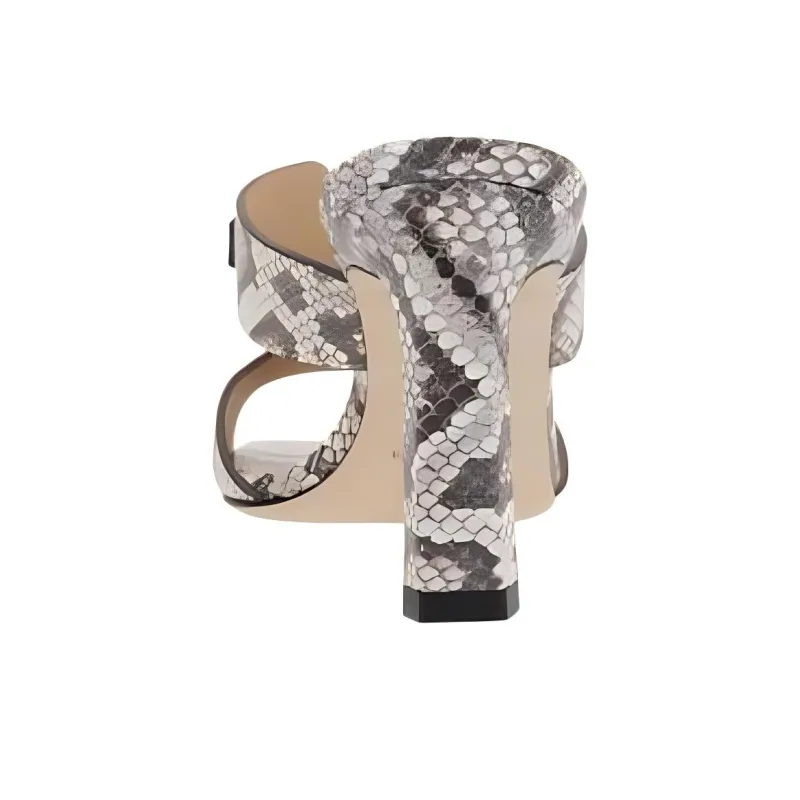 SERGIO ROSSI Embossed Heeled Sandals Women's-3