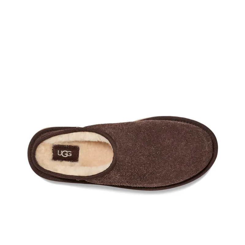 UGG Classic Slip On Shaggy Suede Slipper Burnt Cedar-4