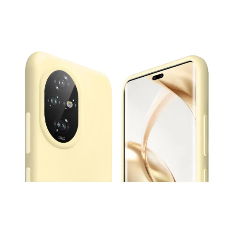 ZHUOJI Silicone Material Lens Fully Enclosed Microfiber Flock Phone Case Compatible With Honor 200/Pro-2