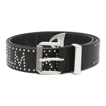 PALM ANGELS Stud Embellished Buckle Belt