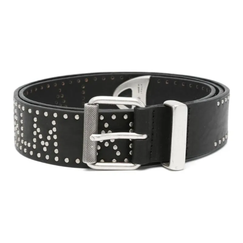 PALM ANGELS Stud Embellished Buckle Belt-0
