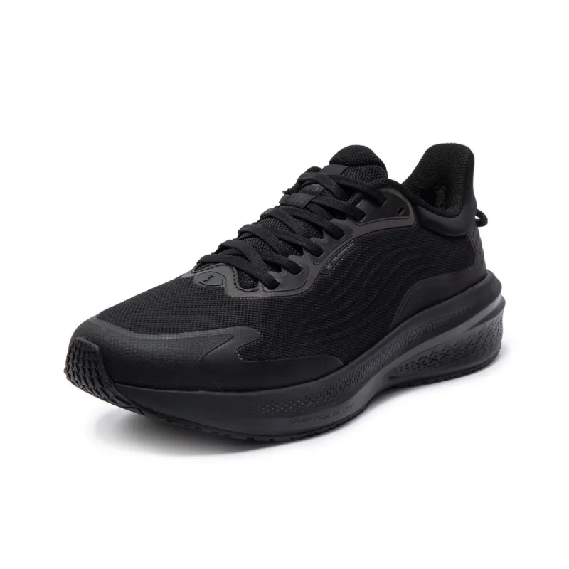 361° Rainy Day 7.0 Cushioning Wear Resistant Low Top Casual Running Shoes Men's Black-2