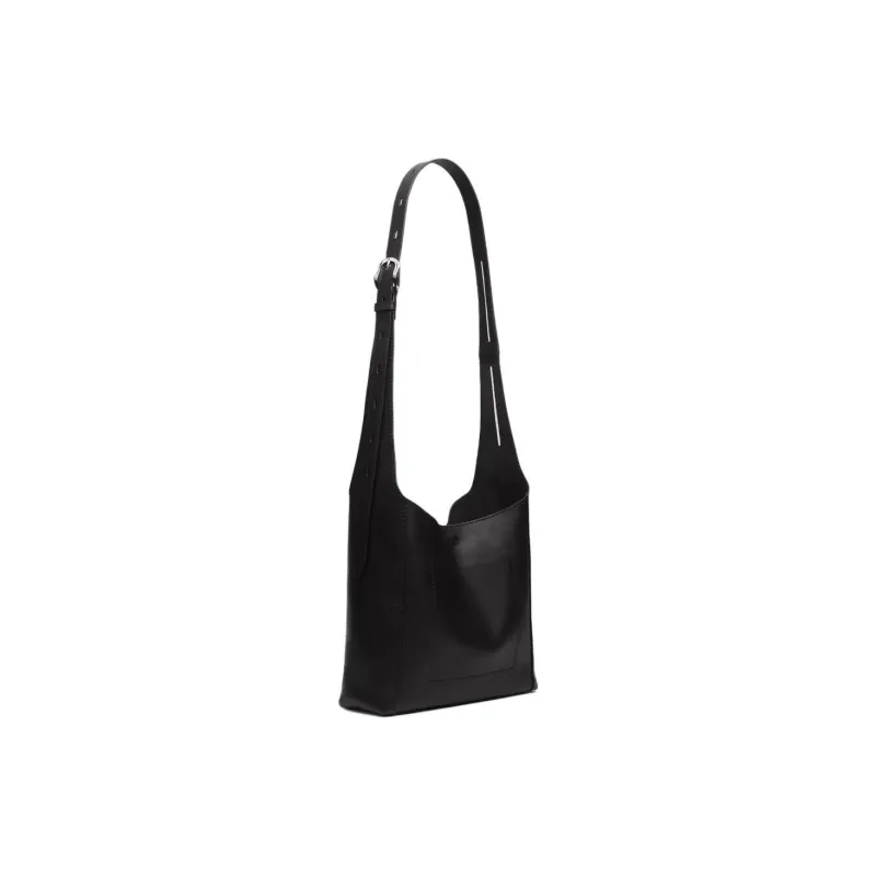 RAG&BONE Cow Leather Shoulder Bag Small Size Women's Black-1