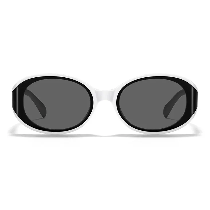 BERTHA TR/Memory Plastic Oval Sunglasses Unisex-5
