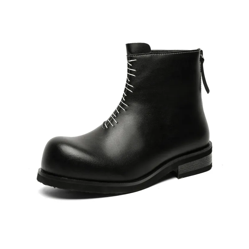 Chi Wolf Ankle Boots Men's Black-1