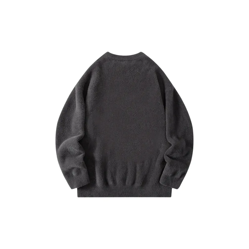 Suamoment Sweater Effortless Style Casual Loose Fit Couple Knitwear Unisex-3