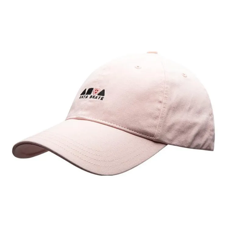 Anta Cotton Fabric Baseball Caps Unisex Navy Red/Eyebrow Brown/Sandstone Gray/Milkshake Pink/Basic Black-3