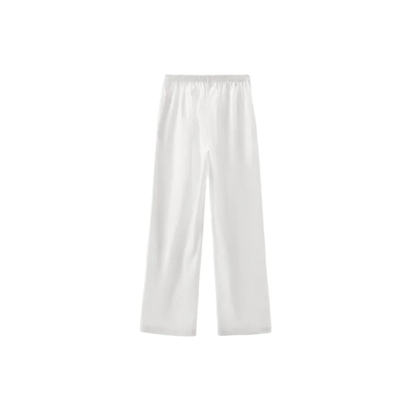 ZARA Pajama Pants Women's White-1