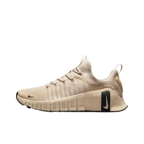 Nike Free Metcon 6 Anti Slip Wear Resistant Low Top Training Shoes Men's Light Brown