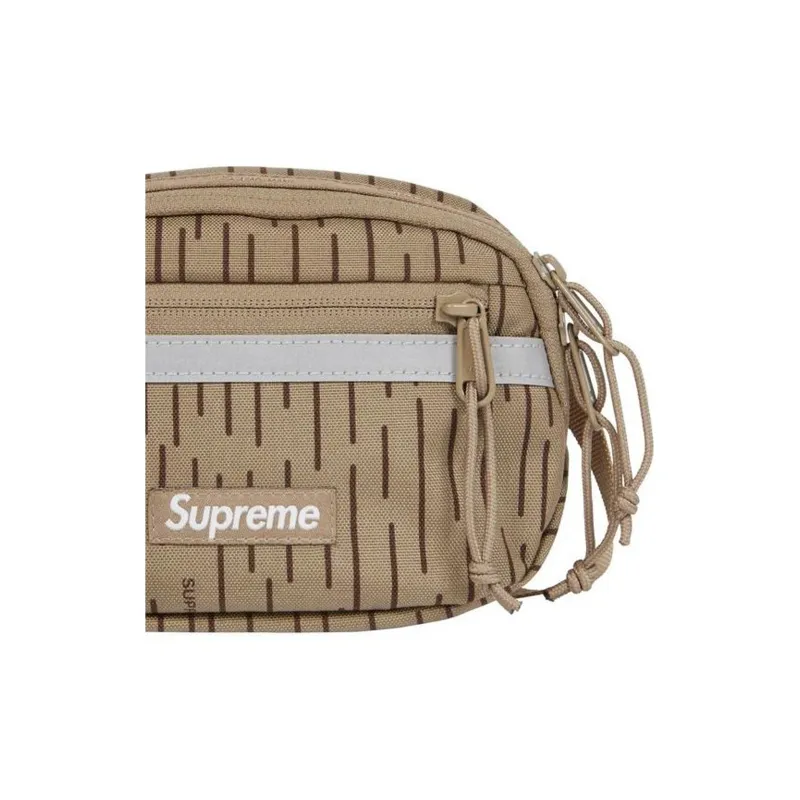 Supreme Nylon Shoulder Bag, Crossbody Bag Mini Unisex Tan-3