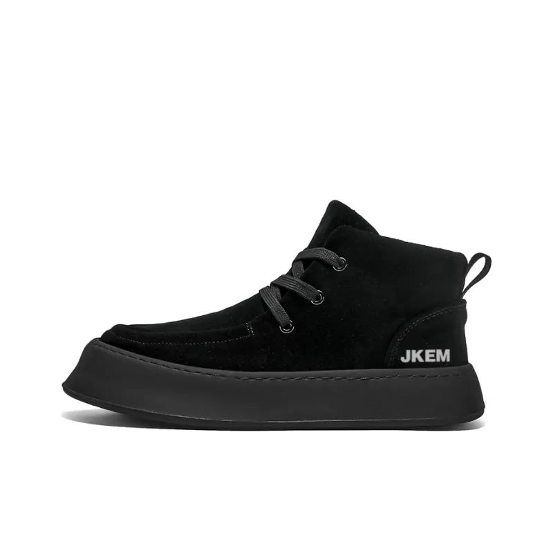 JKEM Cushioned Slip-Resistant Abrasion-Resistant High-Top Casual Shoes Men's-0