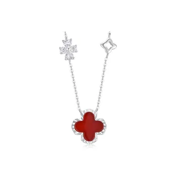 KADER Lucky Four Leaf Clover Series Jade Necklaces Women's