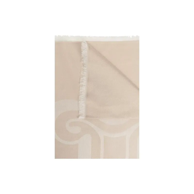 MaxMara Silk Silk Scarves Unisex Vanilla-1