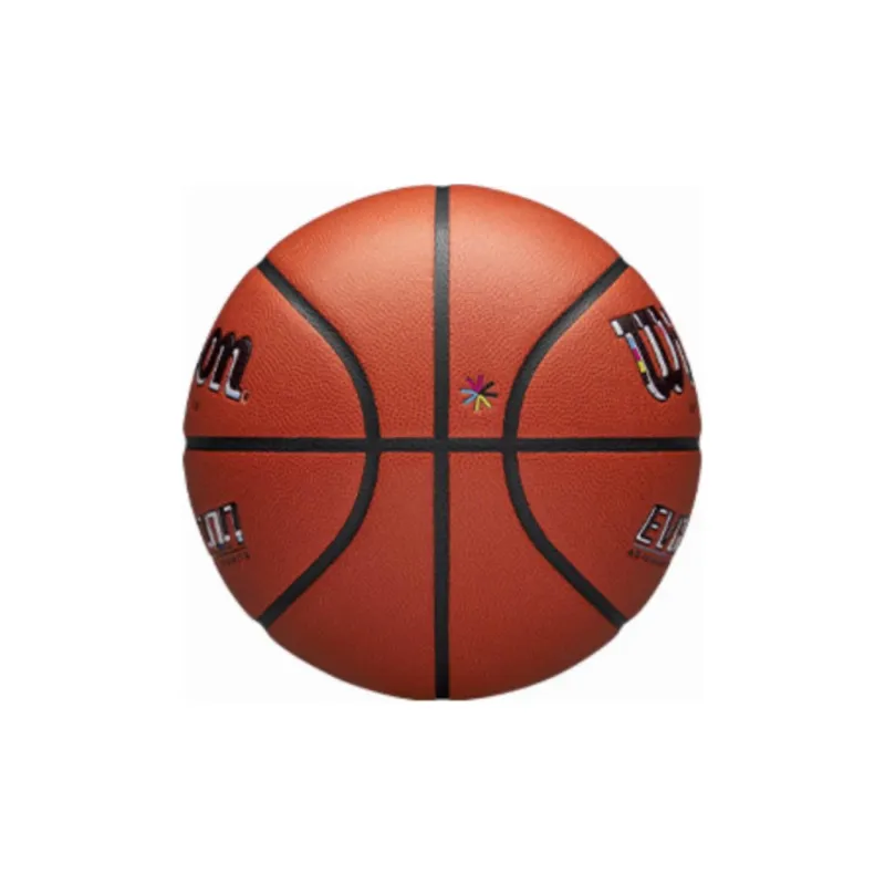 Wilson PU Basketball Orange Black Size 7 Match Unisex-3