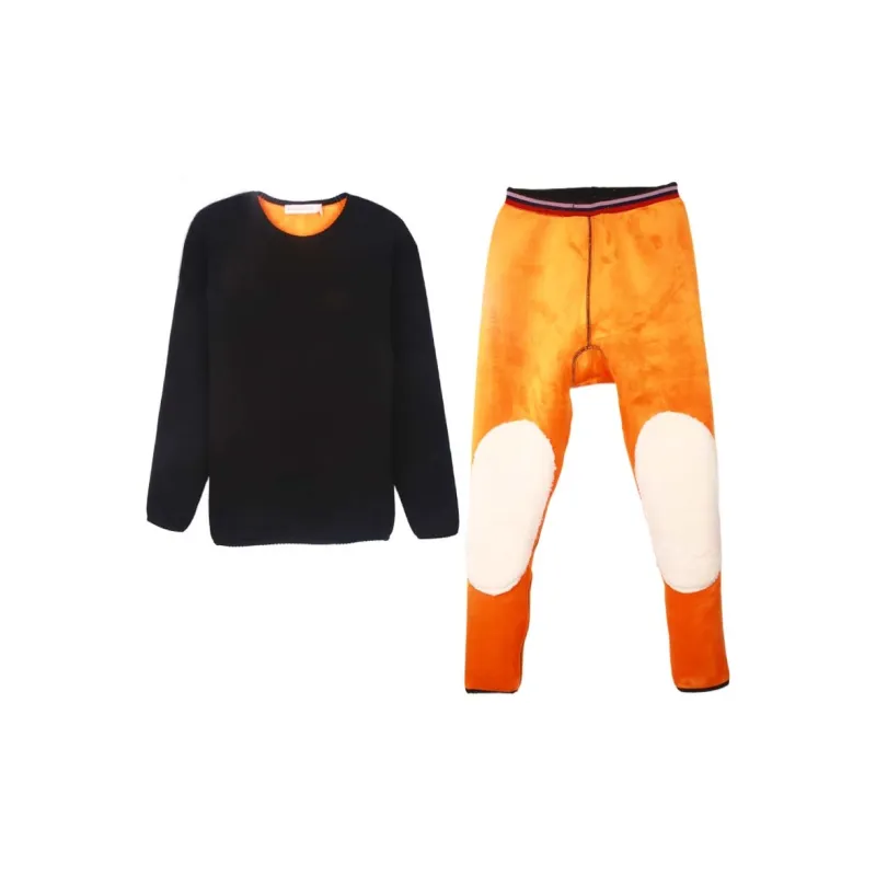 Cotton Gene Thermal Set Women's Black-0